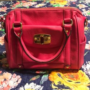 Target Fuchsia Faux Leather Handbag